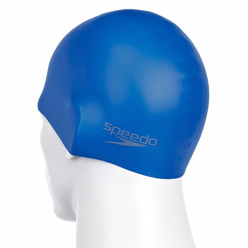 Speedo Шапочка для плавания Plain Moulded Silicone Cap Blue