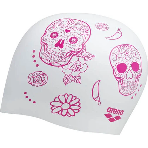 Arena Шапочка для плавания REVERSIBLE CAP crazy skulls carnival