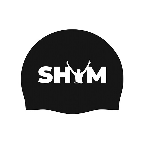 SHYM Шапочка для плавания Black-White