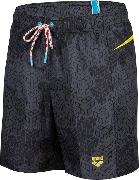 Arena Шорты для плавания ARENA PRO_FILE BEACH BOXER AO black multi-soft green