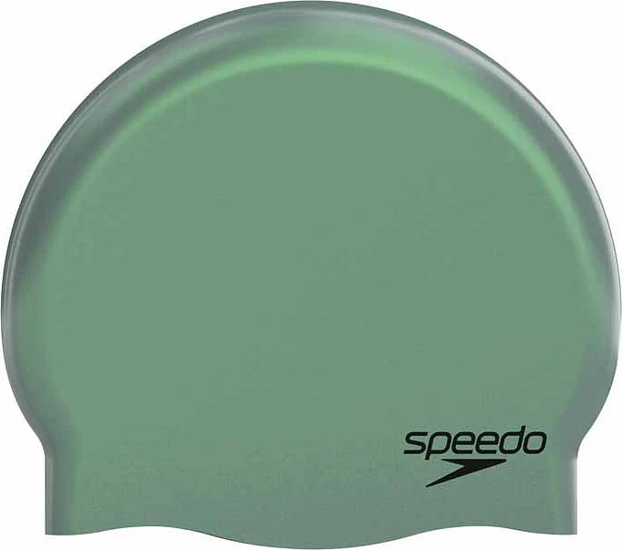 Speedo Шапочка для плавания Plain Moulded Silicone Cap Green
