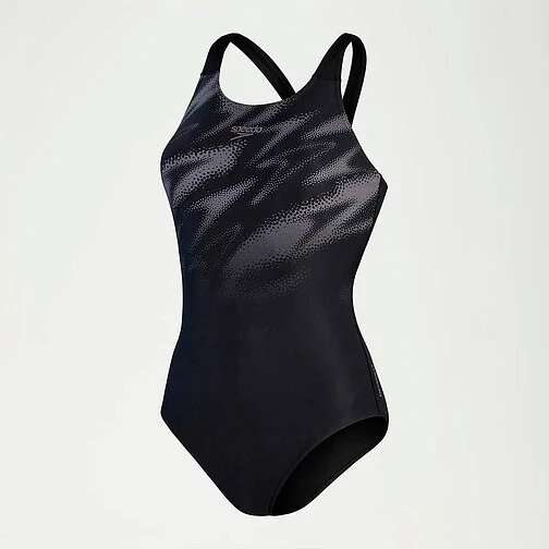 Speedo Спортивный купальник Hyperboom Placement Muscleback black/grey