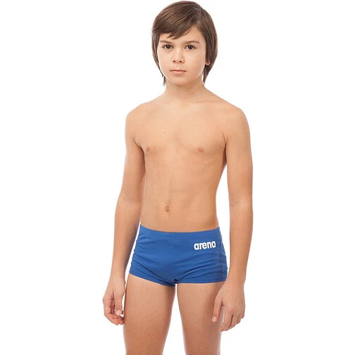 Arena Плавки SOLID SQUARED SHORT JR Royal-White