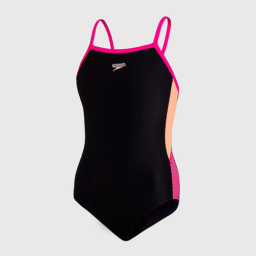 Speedo Купальник Dive Thinstrap Muscleback BLACK/ORANGE