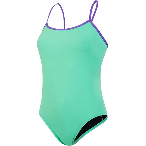 Speedo Купальник Solid Tie-Back Swimsuit Green/Purple