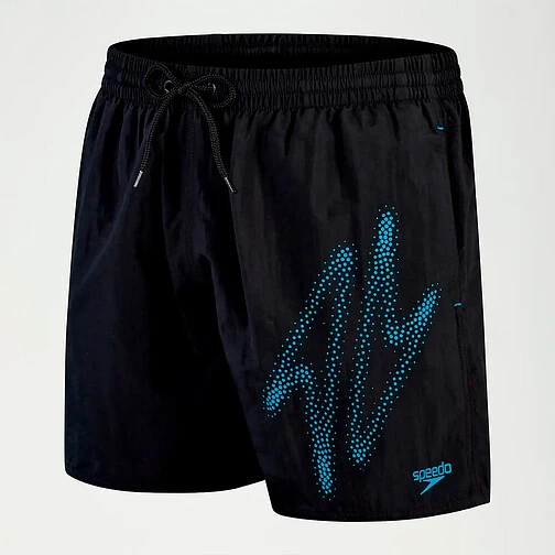 Speedo Шорты для плавания Hyper Boom Logo 16" Swim Shorts black/blue