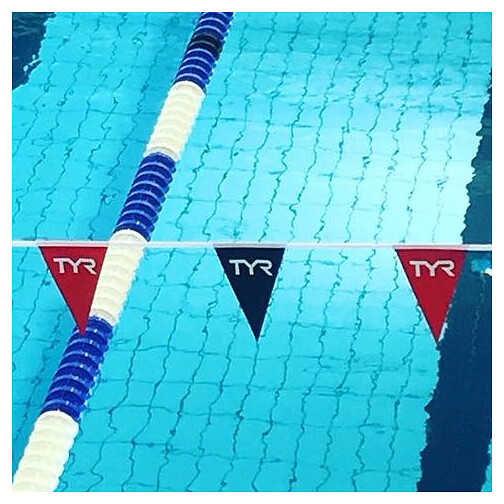 TYR Флажки опознавательные Backstroke Flags Red-Navy (15m)