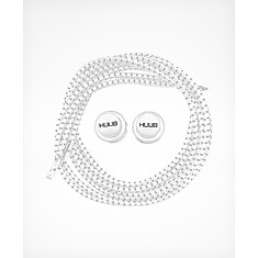 HUUB Комплект эластичных шнурков с фиксатором Elastic Lace Locks White