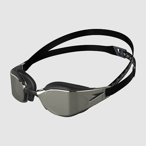 Speedo Очки для плавания Fastskin Hyper Elite Mirror Black/Silver