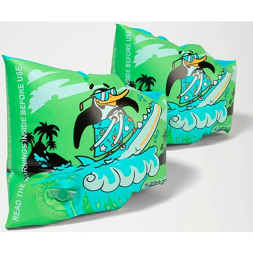 Speedo Нарукавники для плавания Learn to Swim Chima African Penguin Armbands green/blue Speedo Нарукавники для плавания Learn to Swim Chima African Penguin Armbands green/blue