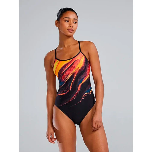 TYR Купальник Vesuvius Trinityfit blk/org