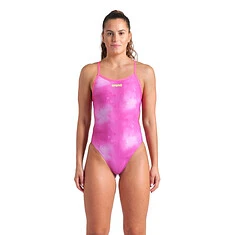 Arena Купальник CHALLENGE BACK ALLOVER S Pink Multi-S Pink