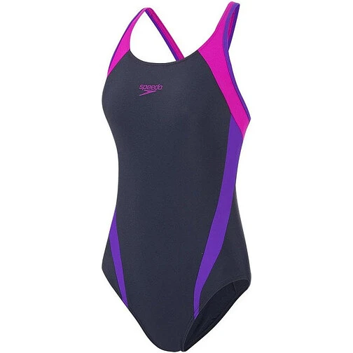 Speedo Купальник Splice Muscleback Navy/Purple