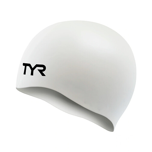 TYR Шапочка для плавания Wrinkle Free White