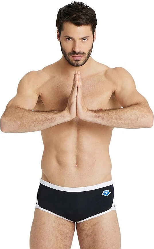 Arena Плавки спортивные ICONS SWIM LOW WAIST SHORT SOLID black-white