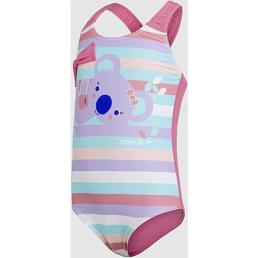 Speedo Купальник Koala Crossback Allover Placement purple/pink