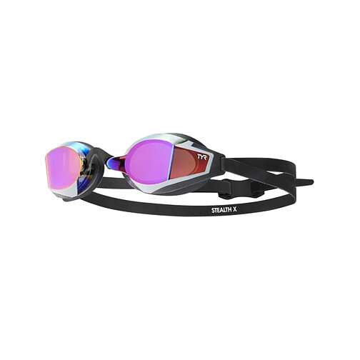 TYR Очки для плавания STEALTH-X MIRRORED Purple/Black