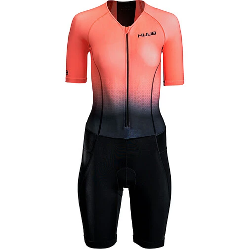 HUUB Стартовый костюм для триатлона Commit Long Course Tri Suit black/coral