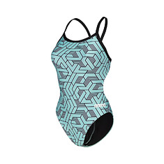 Arena Купальник спортивный ARENA ESCAPE CHALLENGE black-water blue multi
