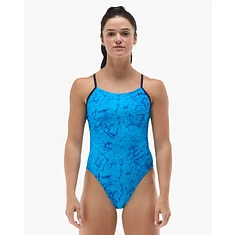 TYR Купальник Durafast Elite Cutoutfit Zephyr Light Blue/Navy