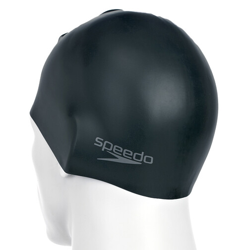 Speedo Шапочка для плавания Plain Moulded Silicone Cap Black