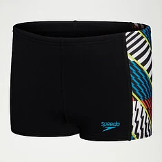 Speedo Плавки спортивные Boys Digital Panel Aquashort Black/Red/Blue