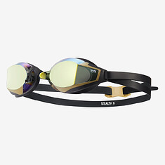 TYR Очки для плавания STEALTH-X MIRRORED gold/black