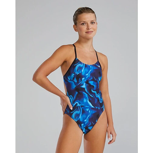 TYR Купальник слитный Wave Rider Cutoutfit Blue