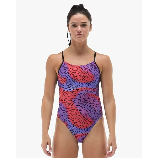 TYR Купальник Durafast Elite Cutoutfit Hodori Orange/Purple