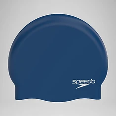 Speedo Шапочка для плавания Plain Moulded Silicone Cap Navy
