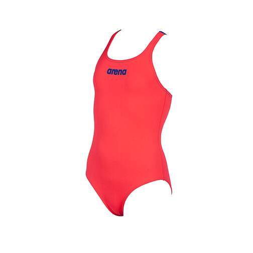 Arena Купальник спортивный Solid Swim Pro Jr fluo red-neon blue