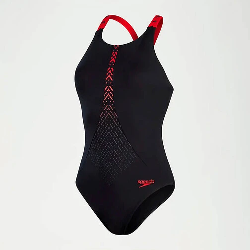 Speedo Купальник HydroPro Swimsuit black/red