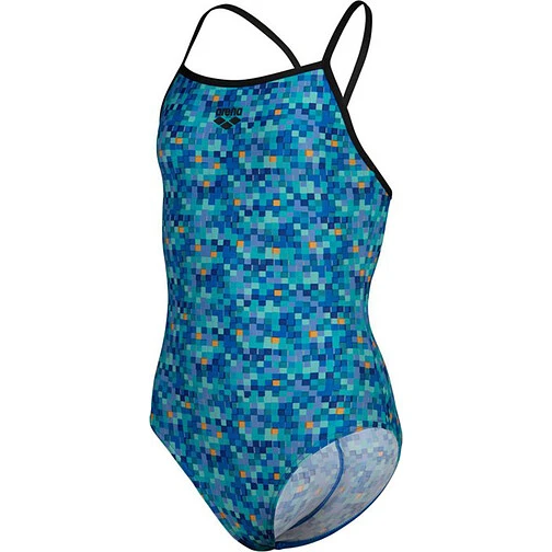 Arena Купальник спортивный ARENA POOLTILES LIGHTDROP L JR black-blue mult Arena Купальник спортивный ARENA POOLTILES LIGHTDROP L JR black-blue mult