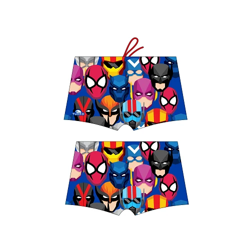TURBO Плавки спортивные BOXER FULL PRINT BOY MASK HEROE HAPPY TURBO Плавки спортивные BOXER FULL PRINT BOY MASK HEROE HAPPY