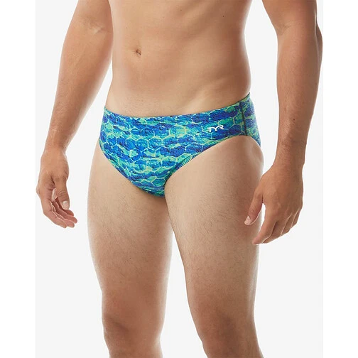 TYR Плавки спортивные AGRAN RACER Blue/Green