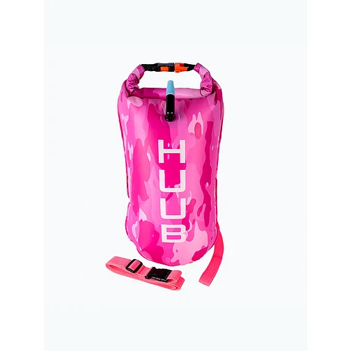 HUUB Буй опознавательный для плавания на открытой воде Safety Tow Float Pink Camo