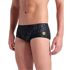 Arena Плавки MONOGRAM SWIM LOW WAIST SHORT Black Multi-Black