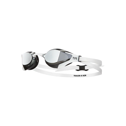 TYR Очки для плавания Tracer-X RZR Racing Mirrored Silver/White/White TYR Очки для плавания Tracer-X RZR Racing Mirrored Silver/White/White