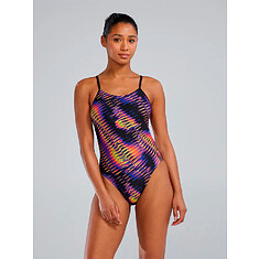 TYR Купальник Evolved Cutoufit lime/multi