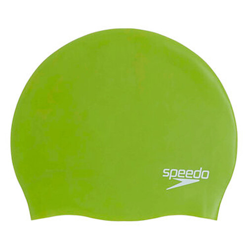 Speedo Шапочка для плавания Plain Moulded Silicone Cap green