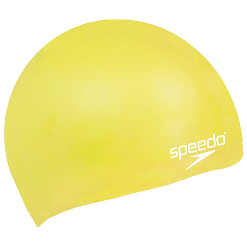 Speedo Шапочка для плавания Junior Plain Moulded Silicone Cap Yellow