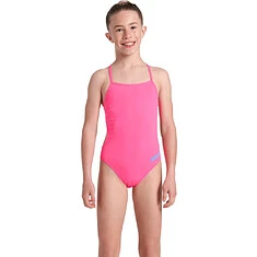 Arena Купальник спортивный TEAM CHALLENGE SOLID JR shocking pink-blue river