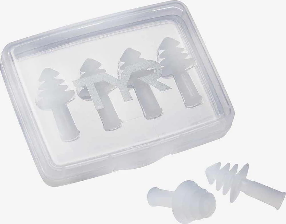 TYR Беруши для бассейна ERGO FLEX EAR PLUGS - 4 PACK (2 PAIRS) white