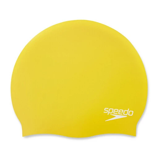 Speedo Шапочка для плавания Plain Moulded Silicone Cap yellow