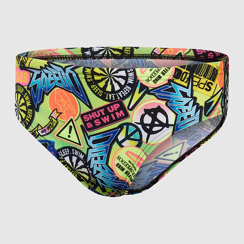 Speedo Плавки спортивные Boys' Allover 6.5cm Brief green/green