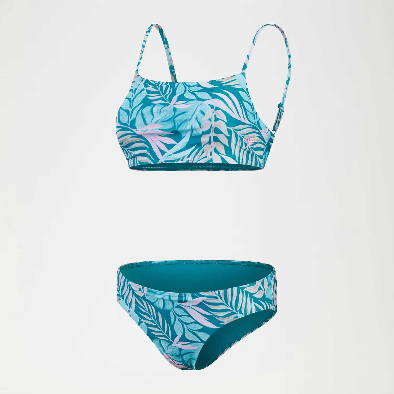 Speedo Раздельный купальник Printed Adjustable Thinstrap Bikini Blue/Pink