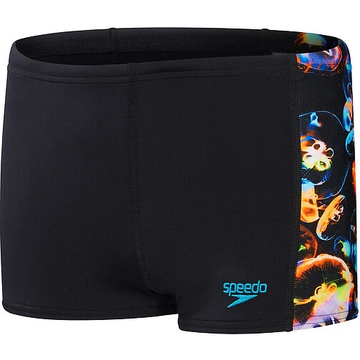 Speedo Плавки спортивные Boys' Digital Allover Aquashort blakc/orange