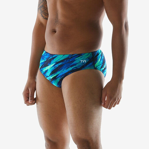 TYR Плавки спортивные VITRIC RACER Blue/Green