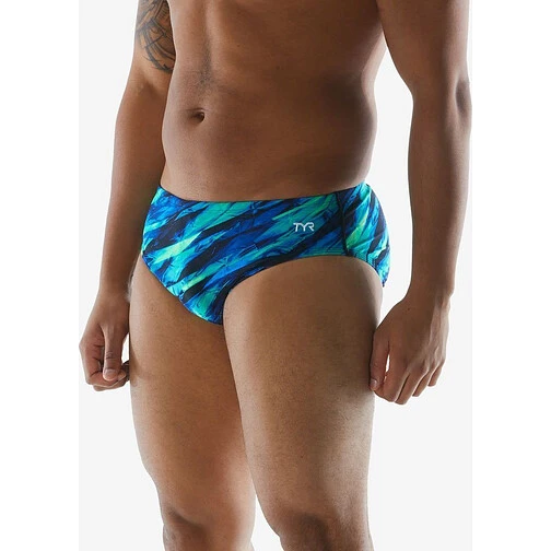 TYR Плавки спортивные VITRIC RACER Blue/Green