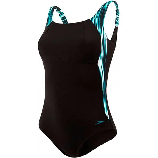 Speedo Купальник Lunalustre Printed black/green